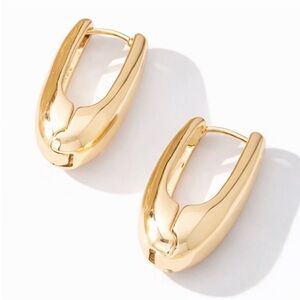 New! Bloom Social Gold Tear Drop Huggie Earrings (3005) NWOT